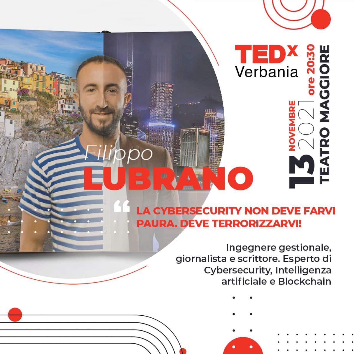 TEDx Verbania Filippo Lubrano Cybersecurity